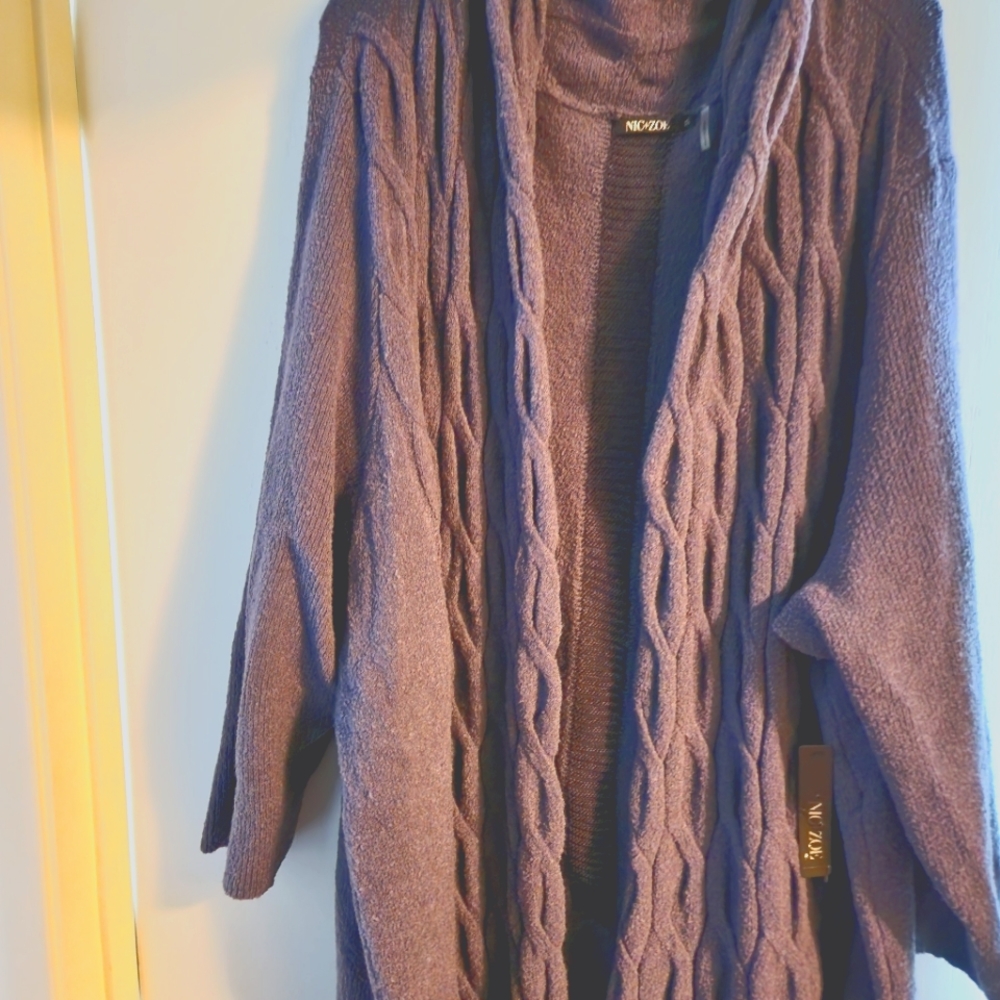 Nic+Zoe long sweater in blue. Size 3X. Purchased from Nordstrom.